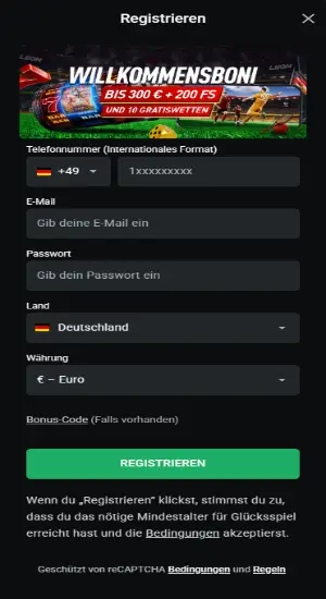 Leon Registration